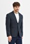 Maximo Vd Men's Dark Navy Blue Cotton Unlined British Cut S Slim Fit Sports Blazer Jacket with Bag Pockets - 6