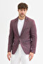 Domingos Men's Burgundy Cotton Elbow Slim Fit Sports Blazer Jacket