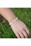 Real Pearl Bracelet – 4X5 mm Rondel Cut, Adjustable Model - 6