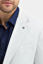 Brando Men's Ice Blue Self Patterned Slim Fit Cotton Stretch Fabric Stretch Fabric Blazer Jacket - 2
