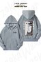 Unisex Uchiha Itachi Naruto Custom Printed Oversized Back Printed Zip Hooded Cardigan