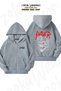 Unisex Slayer, Rock, Metal Printed Oversized Back Printed Zippered Hooded Cardigan