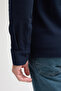 Men's Polo Neck Long Sleeve Sweatshirt - 6