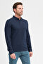 Men's Polo Neck Long Sleeve Sweatshirt - 2