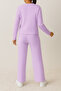 Unisex Black Textured Interlock Fabric Tracksuit Set – Comfortable Home and Casual Wear - 3