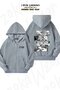 Unisex Vinland Saga Thorfinn (Manga) Printed Oversized Back Printed Zippered Hooded Cardigan
