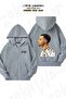Unisex Stephen Curry Basketball Printed Oversized Back Printed Zippered Hooded Cardigan