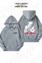 Unisex Hatake Kakashi Naruto Character Printed Oversized Back Printed Zippered Hooded Cardigan