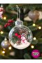Christmas Tree Ornament 1 Piece Transparent Snowman Topper 10cm Terrarium Ornament Hpy26059 - 6