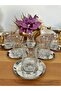 ECHO Silver Metal Platter Silver Genuine Gold Leaf 6-Person Tea Set Tea Set - 2