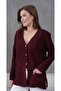 Women's Mother Plus Size Chain Flower Motif Cardigan