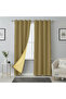 Double Blackout 100% Blackout Curtain Bird's Eye Stitching (Two Panels)