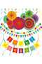 Gilded Happy Birthday Lettering, 125 cm × 2 Rows, Colorful, Party, Celebration, Birthday - 3