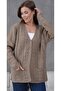 Women's Mother Plus Size Chain Flower Motif Cardigan - 2