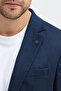 Mellito Men's Navy Blue Polyviscon Fabric Slim Fit Sports Blazer Jacket - 2