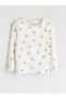 Crew Neck Floral Baby Girl Pajama Set 2-Piece (W5) - 2