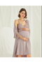 طقم روب الأمومة من دانتيلي 94% فيسكوز 6% إيلاستين - 5