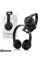 Casti wireless P47 Negru cu bluetooth microfon - 3