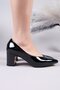 Yerba Patent Leather Low Heel Shoes Black - 3