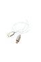 L-RONPIN Data and Charging Cable, Type-C, Canvas Cable, White - 3