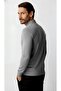 Dark Gray Standard Fit Slim Fit Polo Collar Buttoned Plain Long Sleeve Knitwear - 4