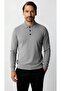 Dark Gray Standard Fit Slim Fit Polo Collar Buttoned Plain Long Sleeve Knitwear