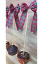 Christmas Decorative Bow Ribbon Party Toothpick Ornament - 3