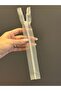 24X3 cm White Transparent Zipper - 2