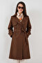 Double-Breasted Neck Trench Coat - 3