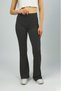 Women's High Waist Stretch Fabric Stretchy Flared Pants Leggings Anthracite - 7