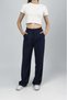 Women's High Waist Palazzo Pants Navy Blue - 8