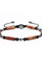 Jasper, Lava, Hematite Natural Stone Bracelet, Unisex Bracelet, Designer Bracelet Adjustable with String - 2