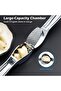 Large-Capacity Stainless Steel Garlic & Ginger Crusher, Rustproof, Dishwasher Safe - 3