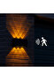 Vento Triple Light Patterned Sensor Wall Sconce – Ap-2906 R {Amber}