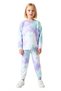 Girls' Cotton Tie-Dye Patterned Top and Bottom Tracksuit Set High-Quality Stylish Comfortable Casual Daily Wear - 4