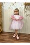 Girl's Cotton Pink Glitter Party and Special Occasion Dress – Comfortable Lined Design - 2