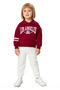 Girls' Cotton Polo Neck Slogan Printed Oversized Knitted Bottom Top Set Quality Stylish Comfortable - 4