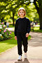 Girl's Comfortable Cotton Regular Fit Sweatshirt and Sweatpants Set Quality Stylish Comfortable