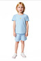 Girls' Cotton Minimal Embroidered Crew Neck Short Sleeve t Shirt and Shorts Set Good Quality - 4