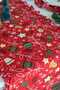 Christmas Concept Runner Red Ruffled 40X130Cm Duck Linen - 6