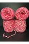 Red, White (Wool) Boucle Knitting Yarn - 2