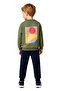 Boys' Cotton Knitted Crew Neck Regular Fit Sweatshirt and Sweatpants Set Quality Stylish - 5