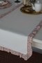 Runner Off-White Ruffled Floral Vintage 40X130Cm Duck Linen - 4