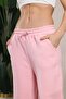 Women's Clothing Bottom Three Thread Ribbed Belted Lace-Up Detail Sweatpants - 5