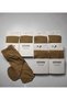 6-Piece Set of Women's Skin-Colored Medium Thick Transitional Banana 40 Denim Short Socks - 3