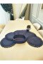 Jute, American Service Set, 6 Plates, 1 Bread Basket, Plate Mat, Plate Set, Modern Lux Presentation - 2