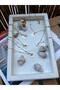 Steel Sea Shell Figured Necklace - 4