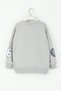 Mojo Boys 4-9 Years Old Basketball Ball Printed Sweatshirt Gray - 2