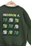 Boy 1-4 Years Old Back Printed Sweatshirt Green - 3