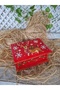 New Year Themed Wooden Gift Box, Handmade Jewelry/Accessory Box, 21×15×8cm - 2